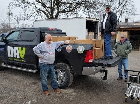 Disabled American Veterans making a pick-up Disabled American Veterans making a pick-up