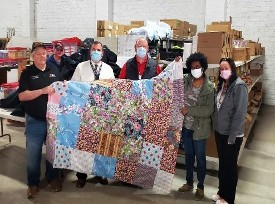 Kathy Griffin & her ReEntry Team from Pendleton Industrial Facility delivering blankets for the Homeless Kathy Griffin & her ReEntry Team from Pendleton Industrial Facility delivering blankets for the Homeless