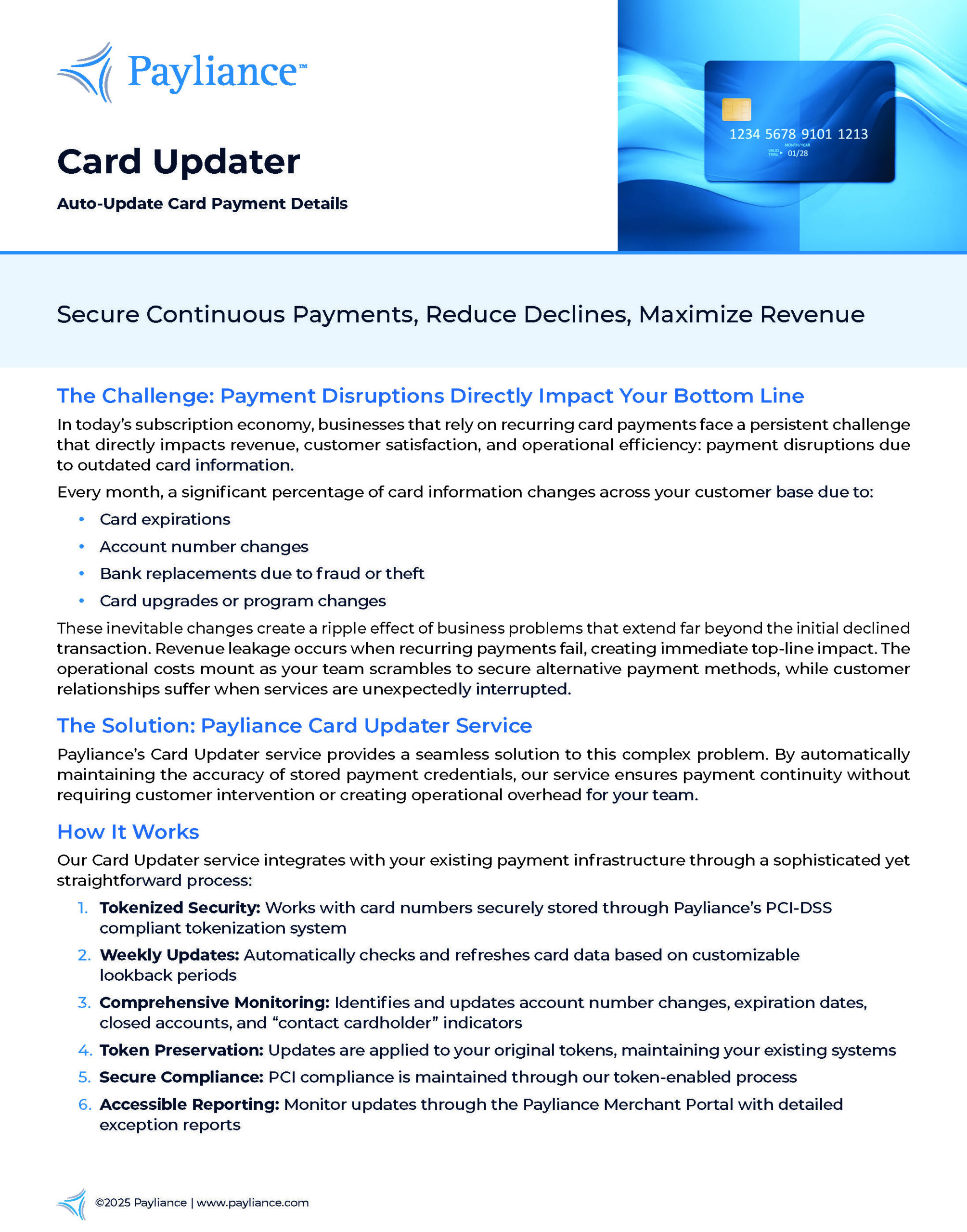 Card Updater Solution Brief