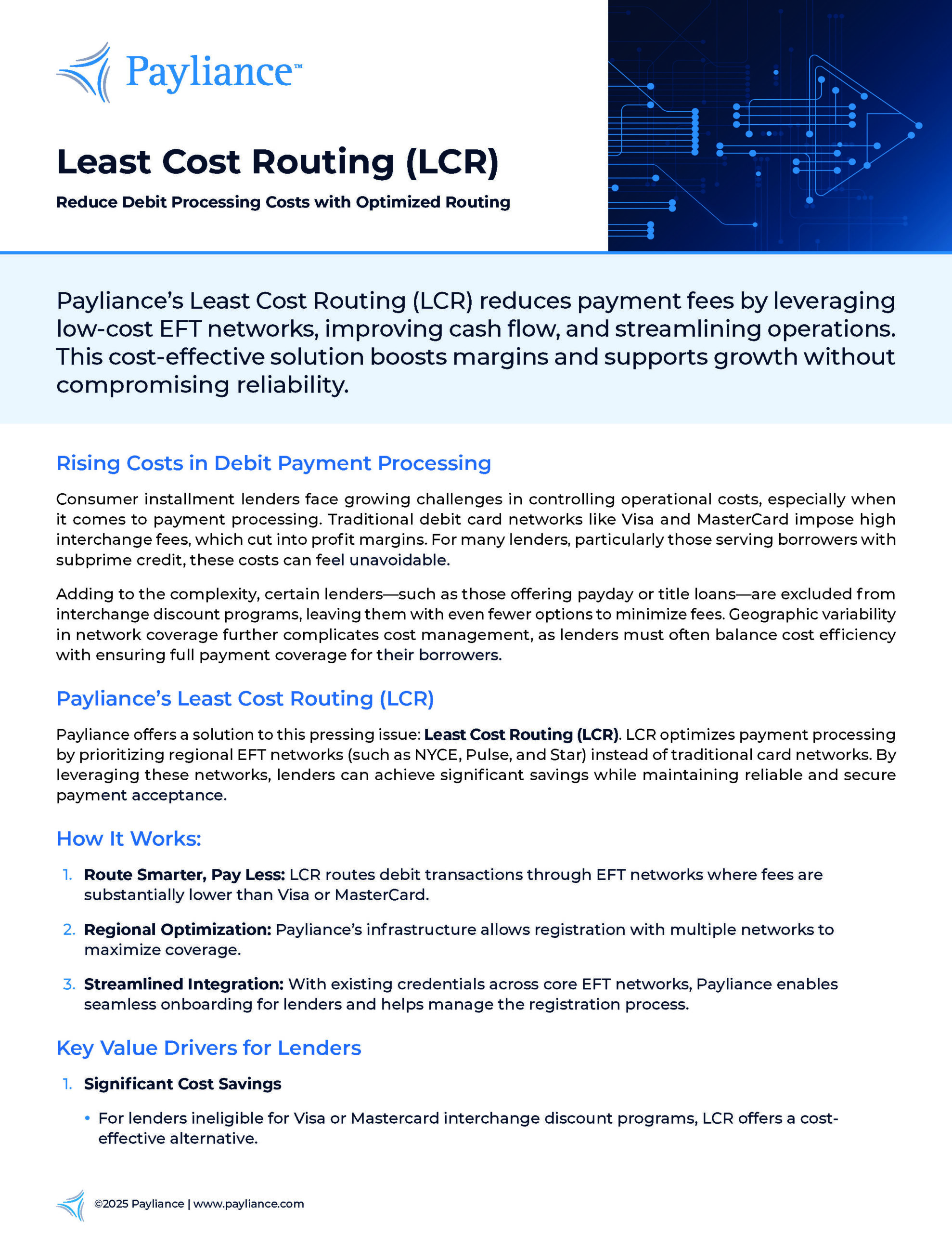 Least Cost Routing Brief